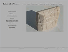 Tablet Screenshot of galerie-haasner.de